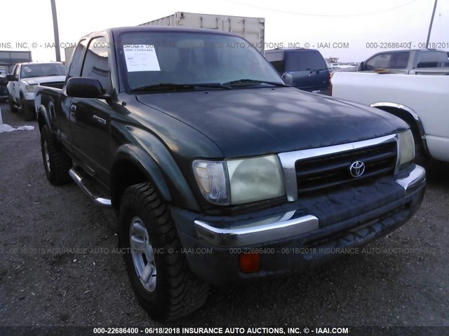 4TASN92N1XZ516389 - 1999 TOYOTA TACOMA XTRACAB PRERUNNER მწვანე ფოტო 1