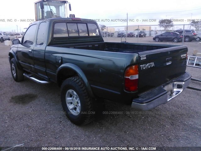 4TASN92N1XZ516389 - 1999 TOYOTA TACOMA XTRACAB PRERUNNER GREEN photo 3