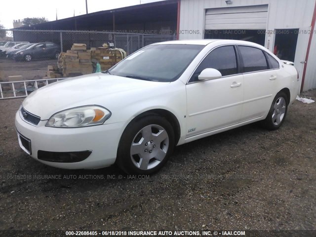 2G1WD58CX89170449 - 2008 CHEVROLET IMPALA SUPER SPORT CREAM photo 2