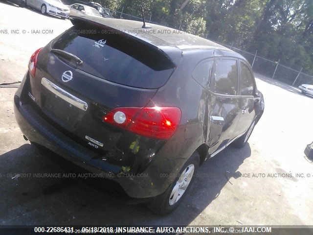 JN8AS5MV5DW632078 - 2013 NISSAN ROGUE S/SV BLACK photo 4