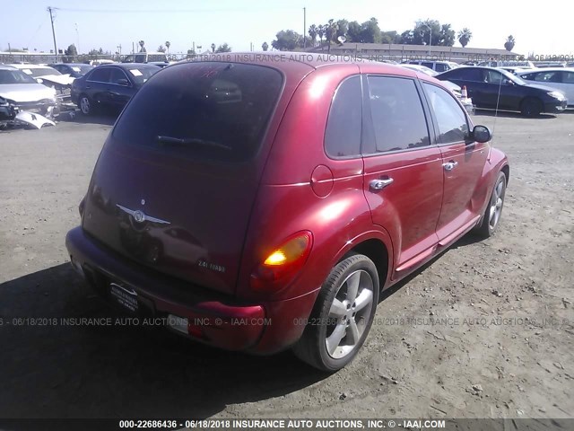 3C4FY78G33T576802 - 2003 CHRYSLER PT CRUISER GT RED photo 4