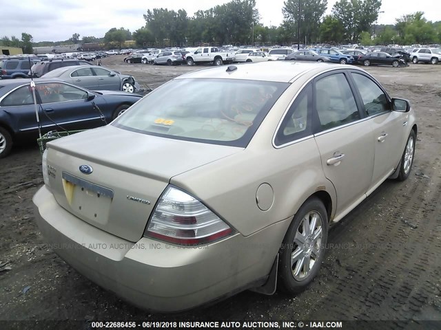 1FAHP25W18G105372 - 2008 FORD TAURUS LIMITED TAN photo 4