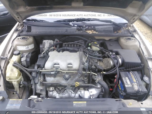 1G2NF52E53C266261 - 2003 PONTIAC GRAND AM SE1 GOLD photo 10