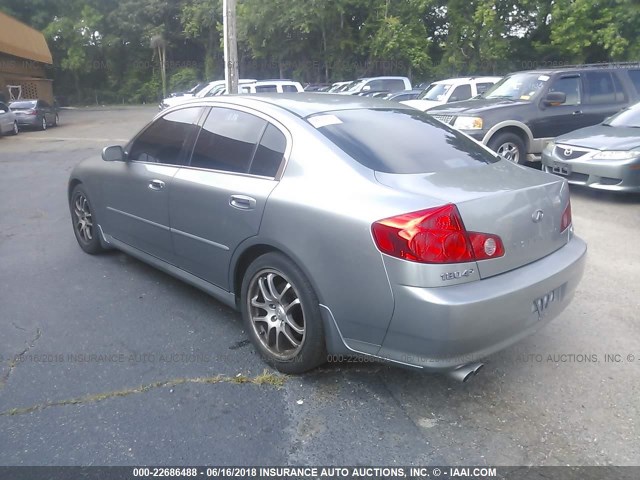 JNKCV51E36M518738 - 2006 INFINITI G35 Pewter photo 3