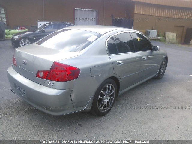 JNKCV51E36M518738 - 2006 INFINITI G35 Pewter photo 4