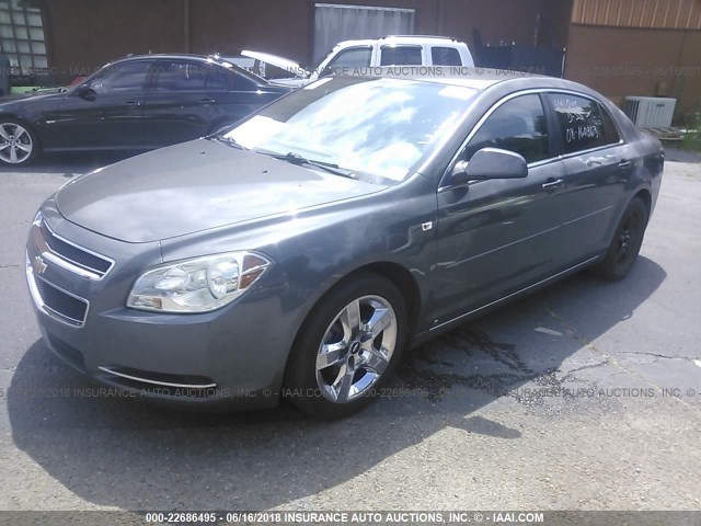 1G1ZH57B28F244271 - 2008 CHEVROLET MALIBU 1LT 灰色 照片 2