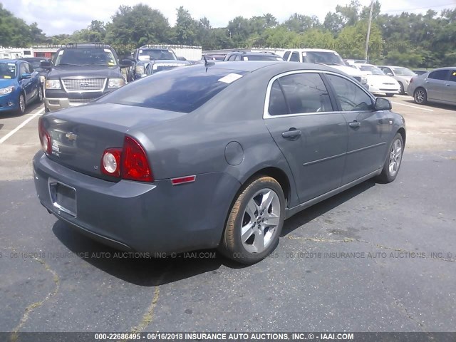 1G1ZH57B28F244271 - 2008 CHEVROLET MALIBU 1LT 灰色 照片 4