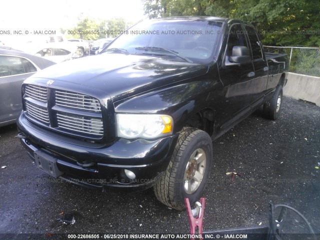 3D7KU28C14G238745 - 2004 DODGE RAM 2500 ST/SLT 黑色 照片 2