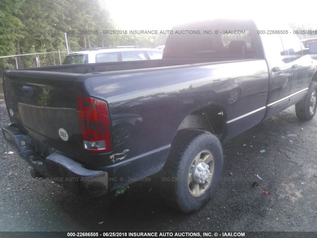 3D7KU28C14G238745 - 2004 DODGE RAM 2500 ST/SLT 黑色 照片 4