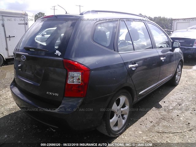 KNAFG526177116553 - 2007 KIA RONDO LX/EX GRAY photo 4