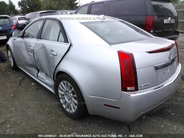 1G6DG5E5XD0170342 - 2013 CADILLAC CTS LUXURY COLLECTION SILVER photo 3