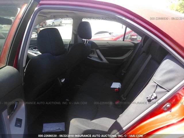 4T1BF3EK9BU154085 - 2011 TOYOTA CAMRY SE/LE/XLE RED photo 8