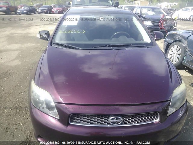 JTKDE177760126594 - 2006 TOYOTA SCION TC 紫色 照片 6