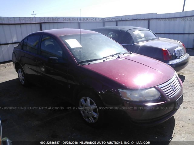 1G8AZ55F76Z141313 - 2006 SATURN ION LEVEL 2 MAROON photo 1