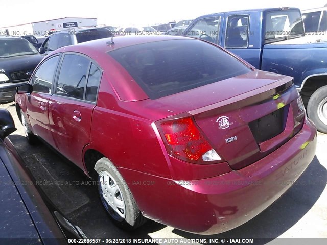 1G8AZ55F76Z141313 - 2006 SATURN ION LEVEL 2 MAROON photo 3