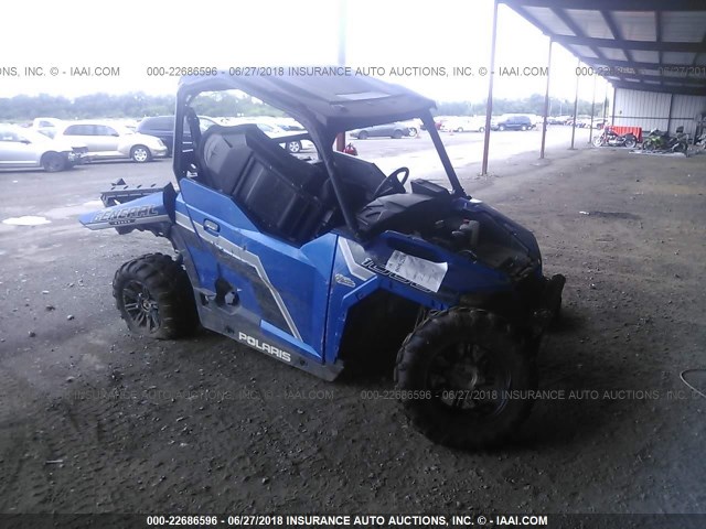 3NSRGE993JH211894 - 2018 POLARIS GENERAL 1000 EPS BLUE photo 1