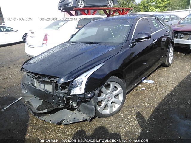 1G6AJ5SX3D0125284 - 2013 CADILLAC ATS PERFORMANCE BLACK photo 2