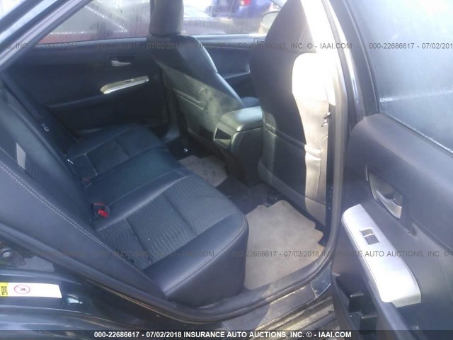 4T1BF1FK2CU139643 - 2012 TOYOTA CAMRY SE/LE/XLE BLACK photo 8