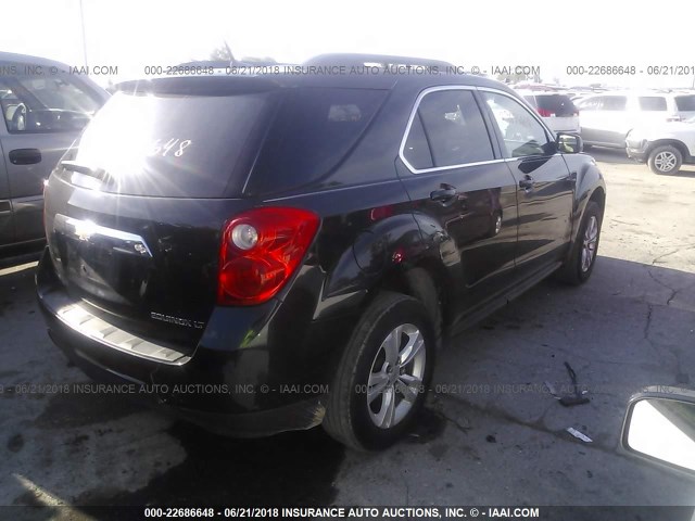 2CNALDEC4B6421487 - 2011 CHEVROLET EQUINOX LT BLACK photo 4