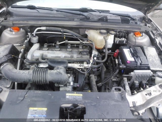 1G1ZS58F67F111918 - 2007 CHEVROLET MALIBU LS GOLD photo 10