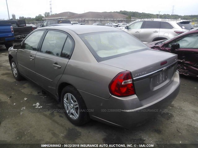 1G1ZS58F67F111918 - 2007 CHEVROLET MALIBU LS GOLD photo 3
