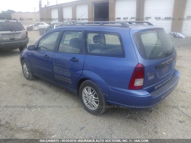 1FAFP36392W216475 - 2002 FORD FOCUS SE/SE COMFORT/ZTW/SE SPRT BLUE photo 3