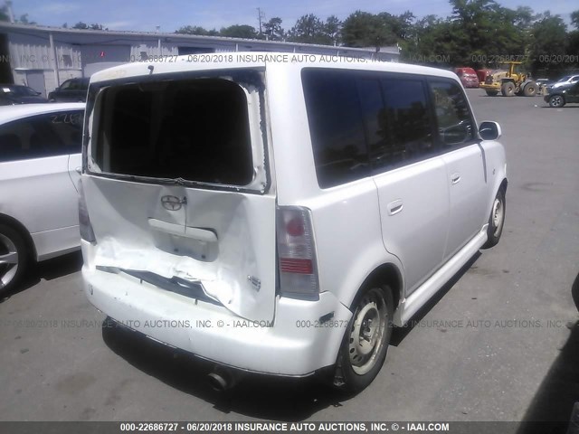 JTLKT324864059949 - 2006 TOYOTA SCION XB თეთრი ფოტო 4