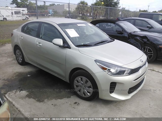 3KPA24AB1JE049240 - 2018 KIA RIO LX/S Champagne photo 1