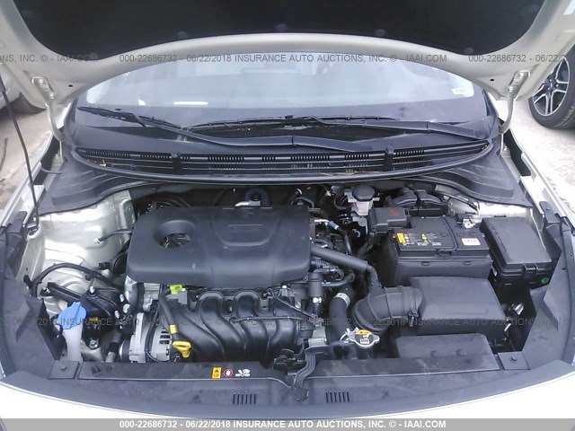 3KPA24AB1JE049240 - 2018 KIA RIO LX/S Champagne photo 10