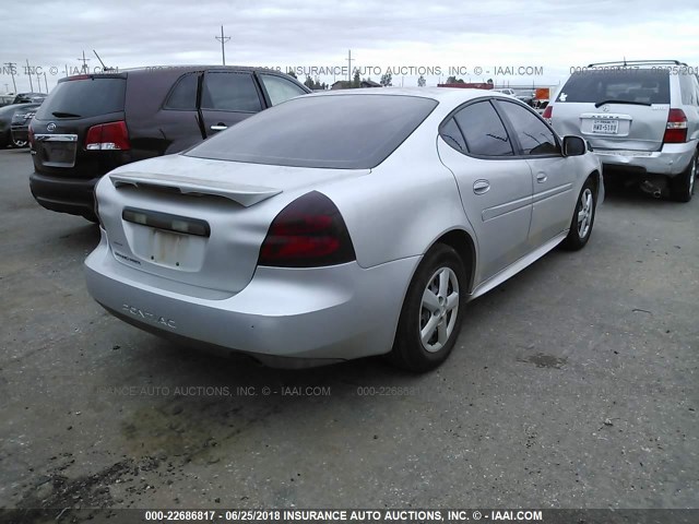 2G2WP542051271378 - 2005 PONTIAC GRAND PRIX SILVER photo 4