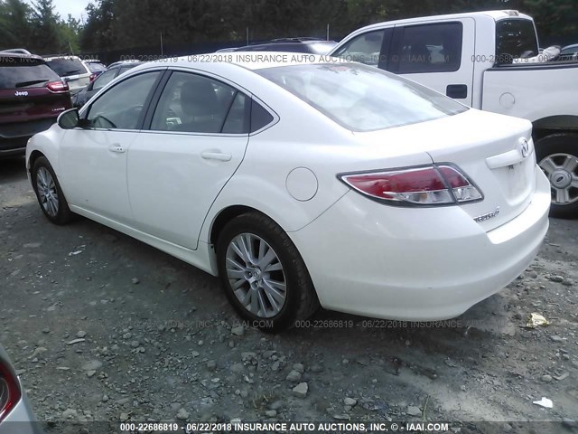 1YVHP82A695M13635 - 2009 MAZDA 6 I WHITE photo 3