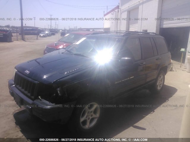 1J4GZ88Z3WC265826 - 1998 JEEP GRAND CHEROKEE LIMITED 5.9L BLACK photo 2