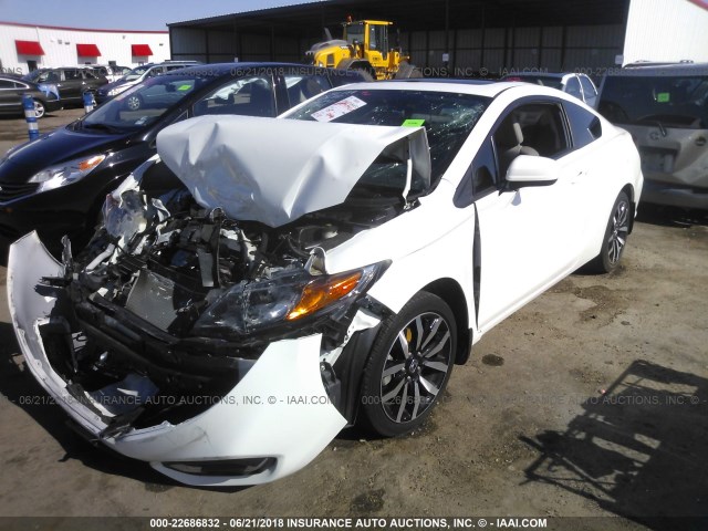 2HGFG3B07FH522151 - 2015 HONDA CIVIC EXL 白色 照片 2
