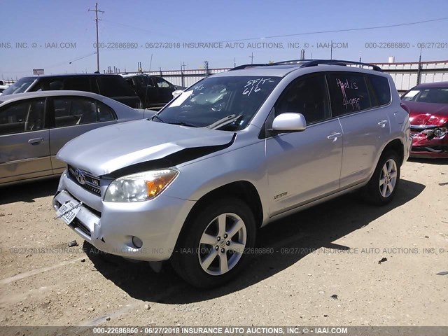 JTMZK31V585022622 - 2008 TOYOTA RAV4 LIMITED SILVER photo 2