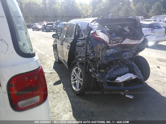 5LMCJ2A99FUJ17900 - 2015 LINCOLN MKC BLACK photo 3