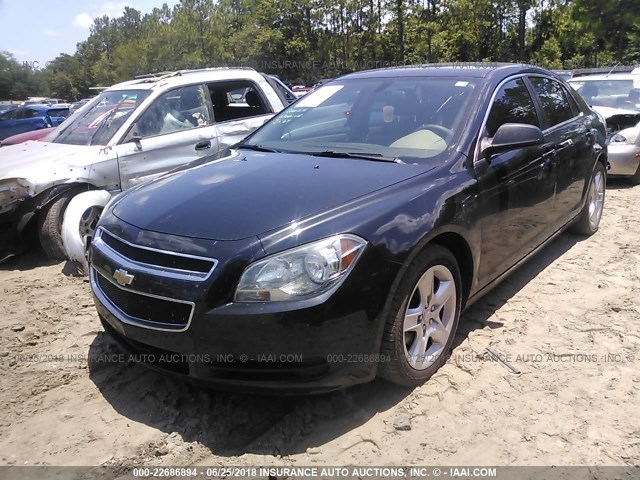 1G1ZA5EU6BF228803 - 2011 CHEVROLET MALIBU LS 黑色 照片 2