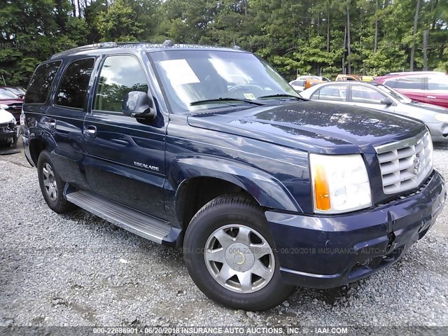 1GYEK63N05R155283 - 2005 CADILLAC ESCALADE LUXURY Navy photo 1