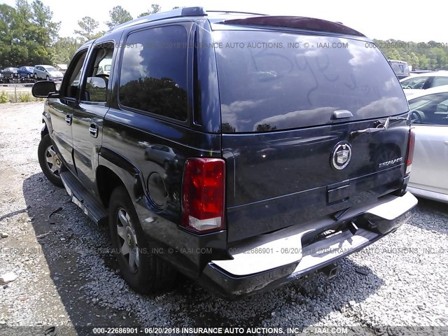 1GYEK63N05R155283 - 2005 CADILLAC ESCALADE LUXURY Navy photo 3