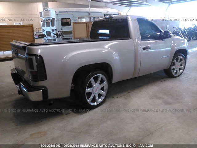 1GTEC14X89Z217248 - 2009 GMC SIERRA C1500 TAN photo 4