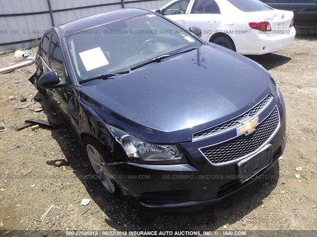 1G1PE5SB4E7427958 - 2014 CHEVROLET CRUZE LT BLUE photo 1