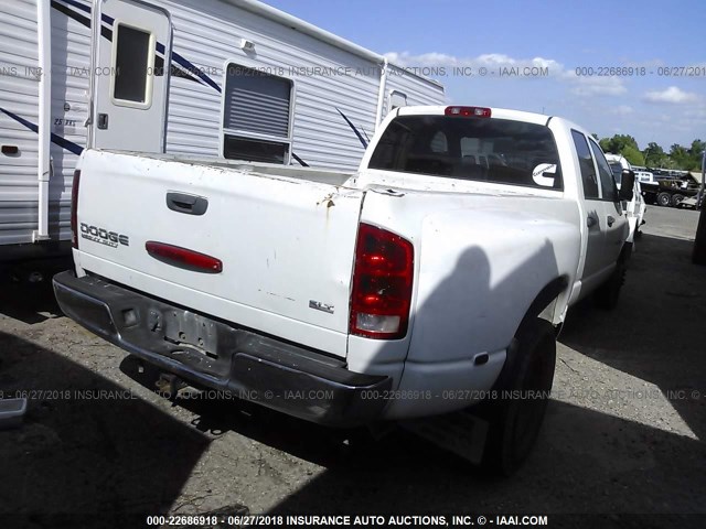 3D7MA48C33G849971 - 2003 DODGE RAM 3500 CREWCAB ST/SLT WHITE photo 4