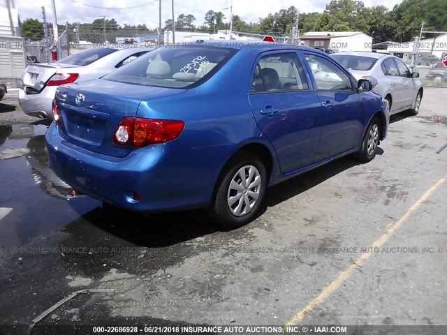 JTDBL40E49J015708 - 2009 TOYOTA COROLLA LE/XLE BLUE photo 4