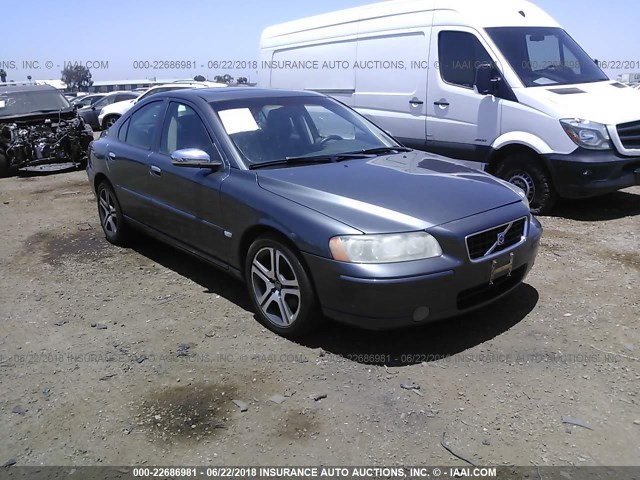 YV1RS547862551449 - 2006 VOLVO S60 T5 GRAY photo 1