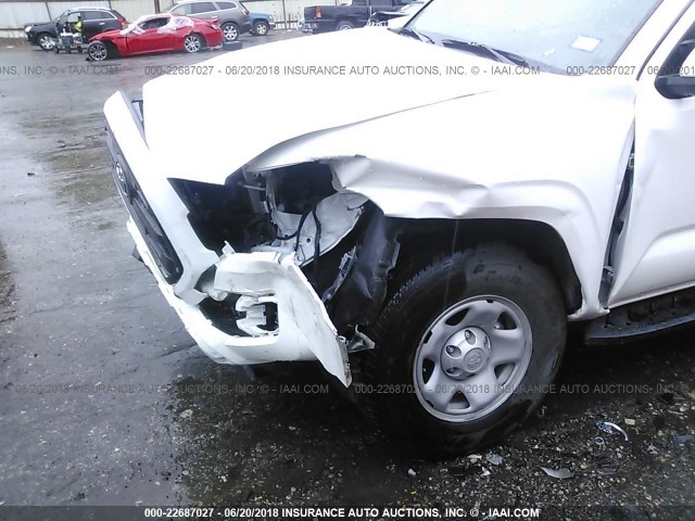 5TFRX5GN4HX084845 - 2017 TOYOTA TACOMA ACCESS CAB/SR/SR5 თეთრი ფოტო 6