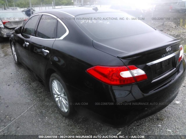 JN1AY1AR9BM570822 - 2011 INFINITI M56 X BLACK photo 3