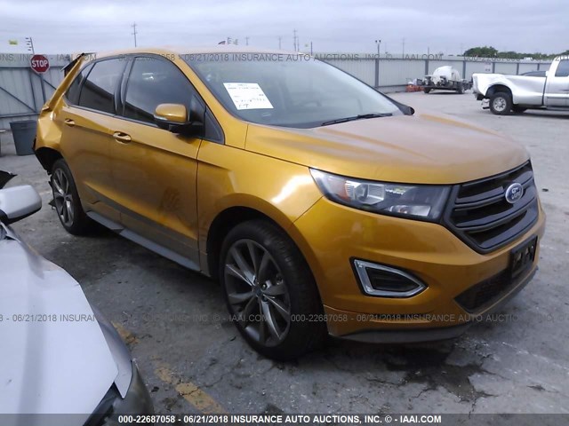 2FMPK4AP5GBB10882 - 2016 FORD EDGE SPORT ORANGE photo 1