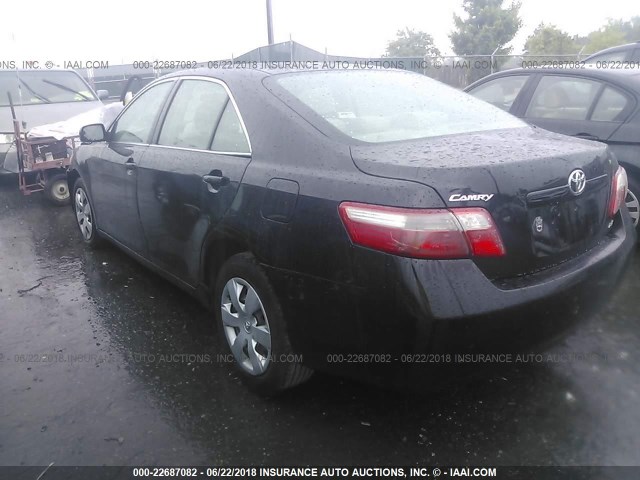4T1BE46K87U111260 - 2007 TOYOTA CAMRY NEW GENERAT CE/LE/XLE/SE BLACK photo 3