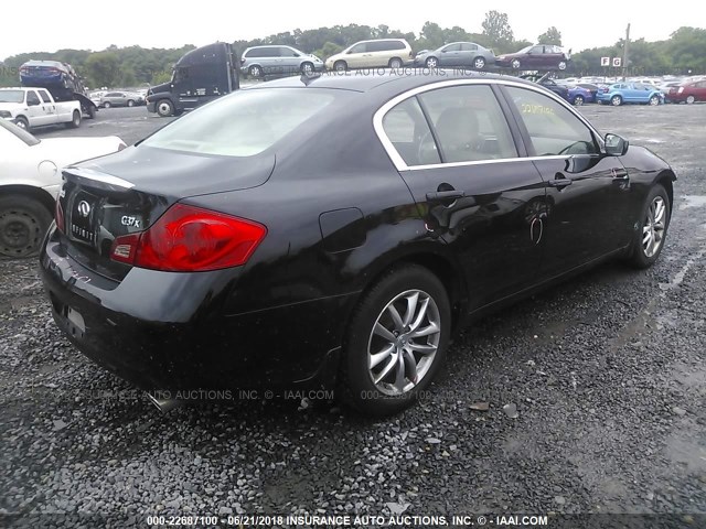 JNKCV61F49M353091 - 2009 INFINITI G37 BLACK photo 4