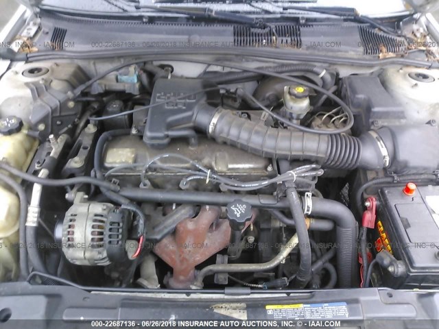 1G1JC524827258116 - 2002 CHEVROLET CAVALIER CNG SILVER photo 10