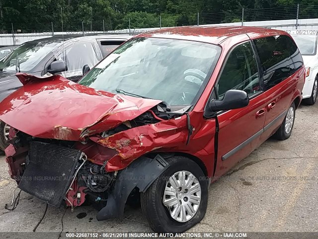 1A4GP45R16B757960 - 2006 CHRYSLER TOWN & COUNTRY  RED photo 2